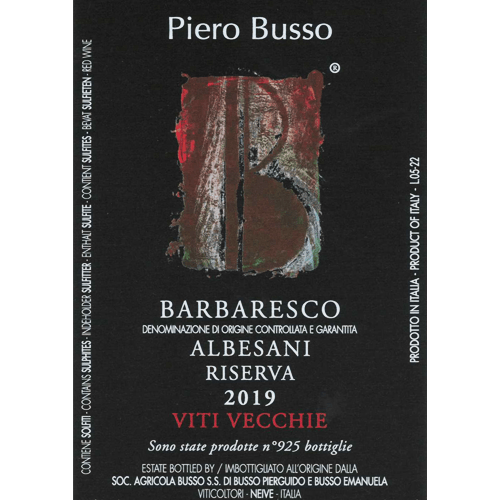 Viti Vecchie Barbaresco Albesani Riserva DOCG
