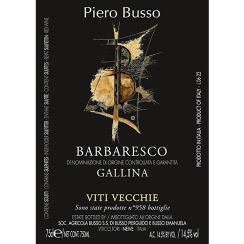Viti Vecchie Barbaresco Gallina DOCG
